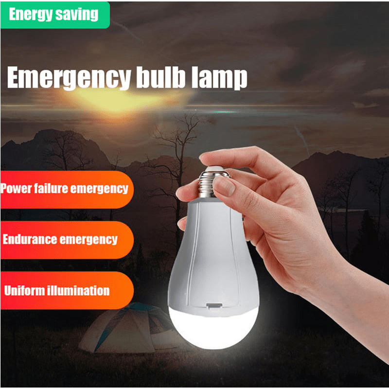 NWZ NZ - 1788 Emergency Rechargeable AC/DC Light Bulb 18W Soft White Light Bulbs for Home Camping Tent Bulb With 2 Batteries - Gulybaba - Genuine products online Marketplace in Pakistan