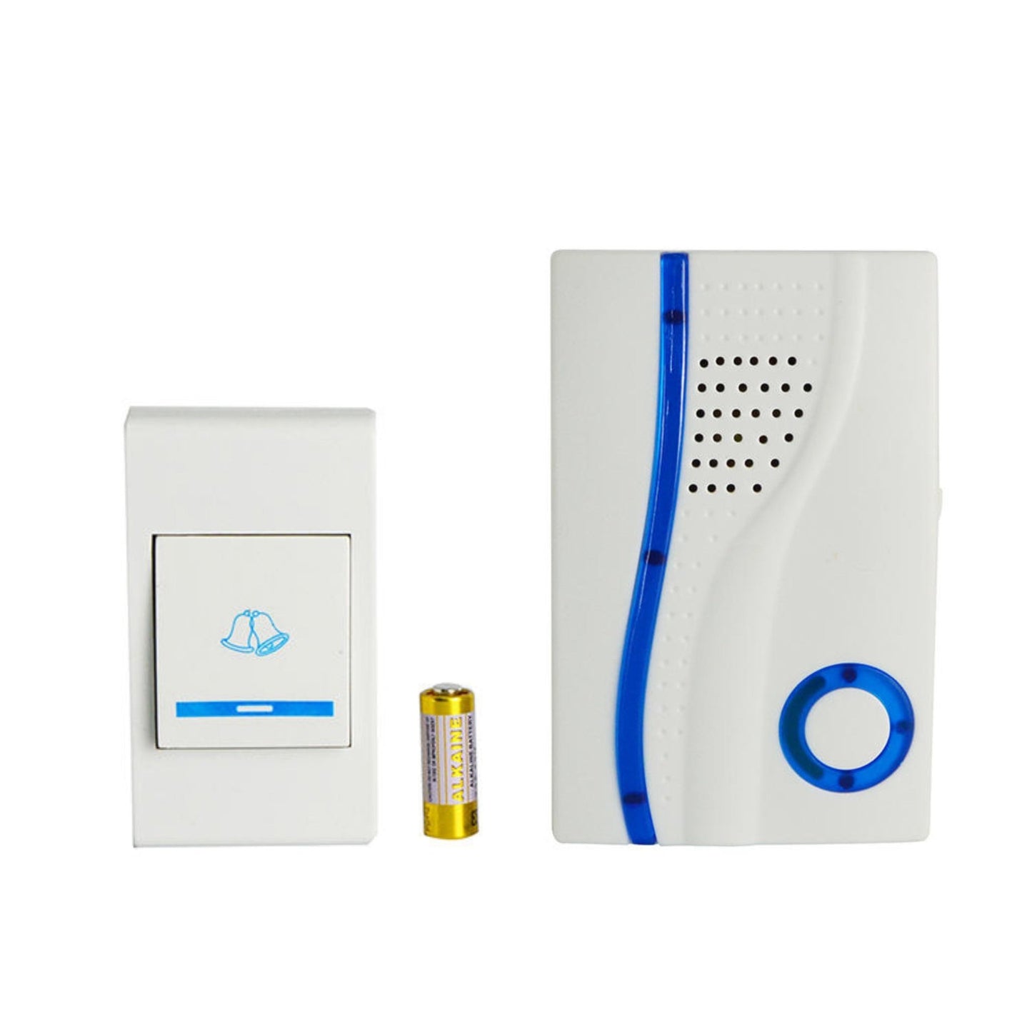 NWZ NZ - 184 Mini Doorbell Door Chime Kit with 18 Ringtones Receiver Transmitter Wireless Doorbell with up to 30M Wireless Range Battery Operated for School Home Office Hotel - Gulybaba - Genuine products online Marketplace in Pakistan
