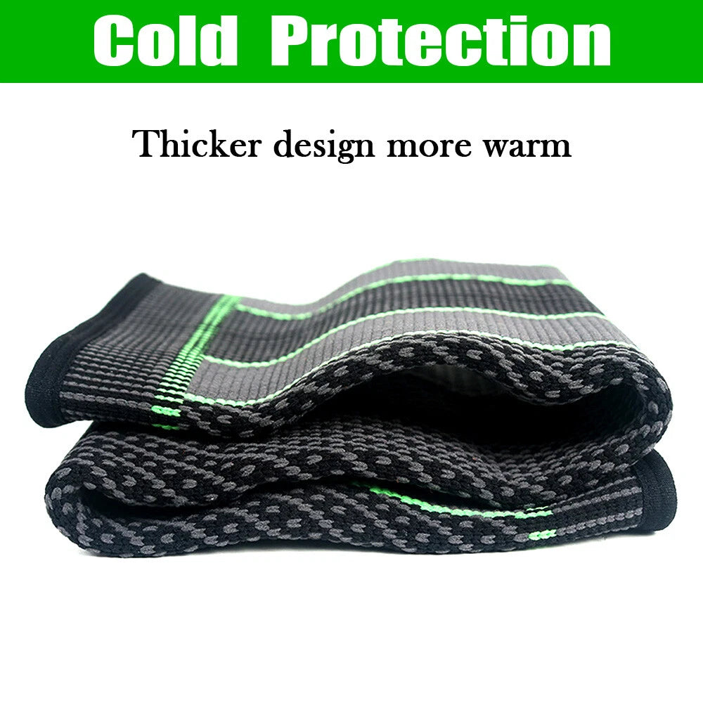 1 Pc Knee Support Sleeve - Adjustable Compression Knee Band for Running, Cycling, Gym and Sports, Breathable Elastic Nylon Knee Pad for Men and Women
