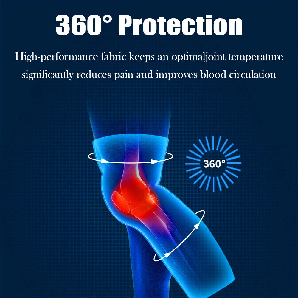 1 Pc Knee Support Sleeve - Adjustable Compression Knee Band for Running, Cycling, Gym and Sports, Breathable Elastic Nylon Knee Pad for Men and Women