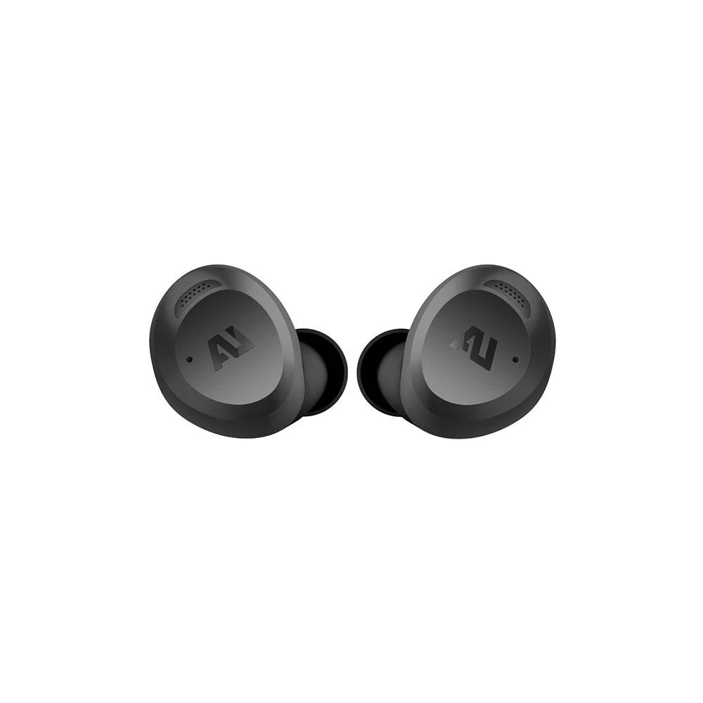 AU-Stream Hybrid Bluetooth True Wireless Hybrid Active Noise Cancelling Earbuds with Touch Controls, Wireless Charging Case, and Premium Dynamic Drivers, Gray
