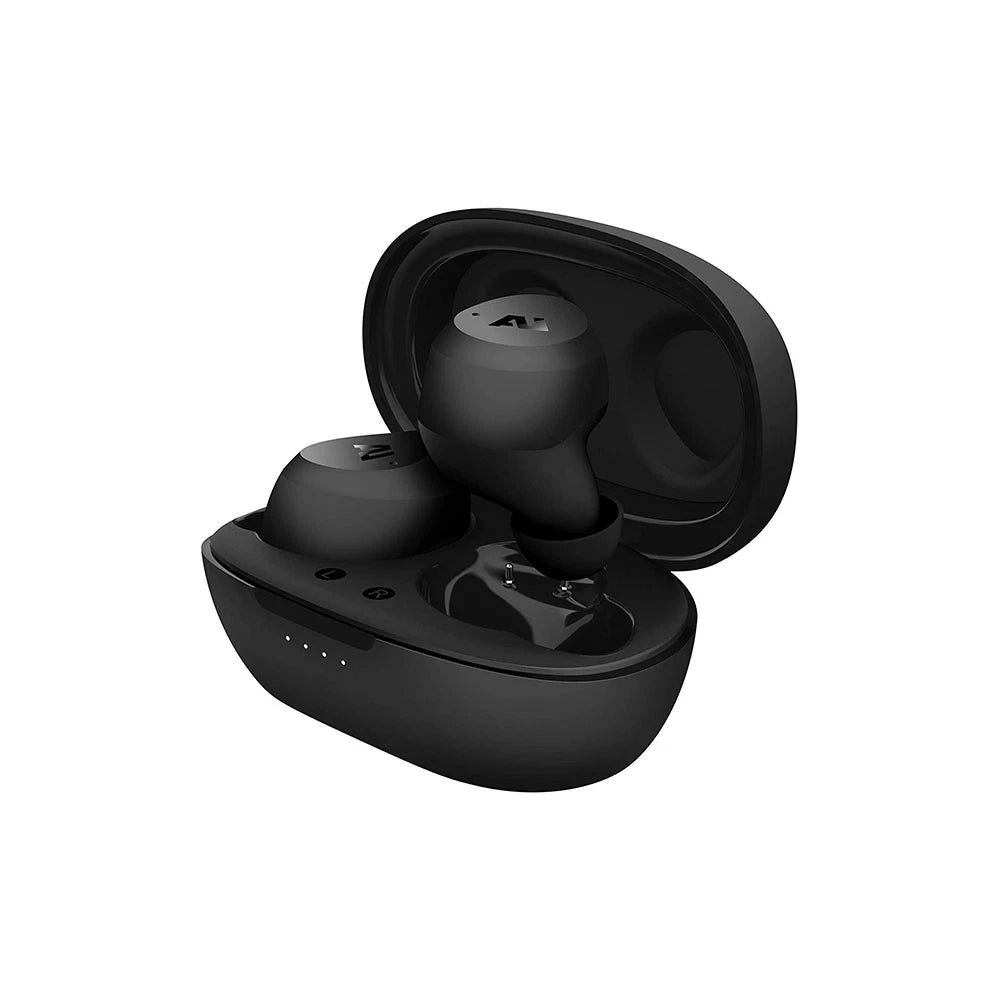 AU-Stream Hybrid Bluetooth True Wireless Hybrid Active Noise Cancelling Earbuds with Touch Controls, Wireless Charging Case, and Premium Dynamic Drivers, Gray