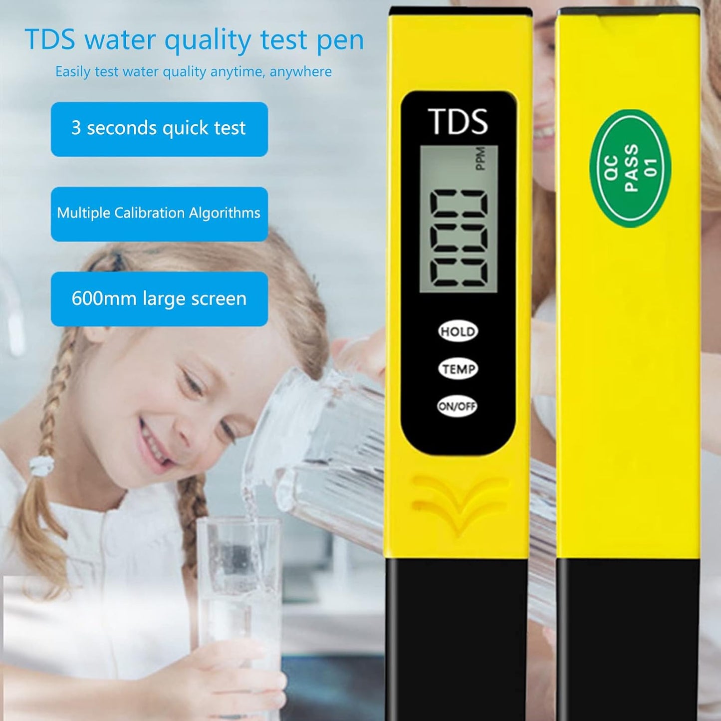 TDS Meter Digital Water Tester Ppm Meter Water Quality Tester for Drinking Water Hydroponics Aquarium Swimming Pool Tds Meter Digital Water Tester - Gulybaba - Genuine products online Marketplace in Pakistan