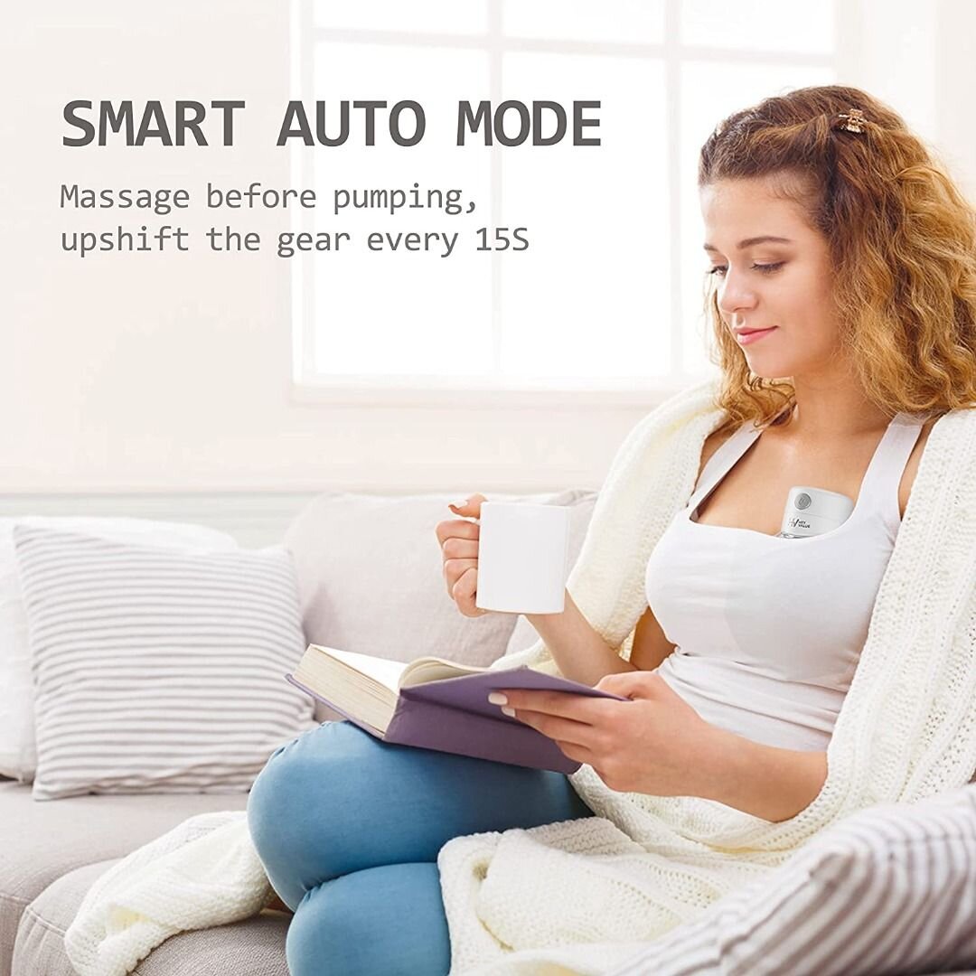 S12 Electric Breast Pump, Portable Handsfree and Low Noise Electric Breast Pump with 3 Modes, 9 Levels and Memory Function – 24 mm Default Collar / 19 mm & 21 mm Inserts