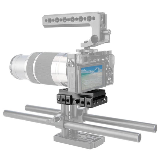 لوحة تثبيت سريعة من NICEYRIG لحامل ثلاثي القوائم للكاميرا من Manfrotto، قاعدة Manfrotto، حامل DSLR، برغي 1/4 بوصة و3/8 بوصة، قفص كاميرا