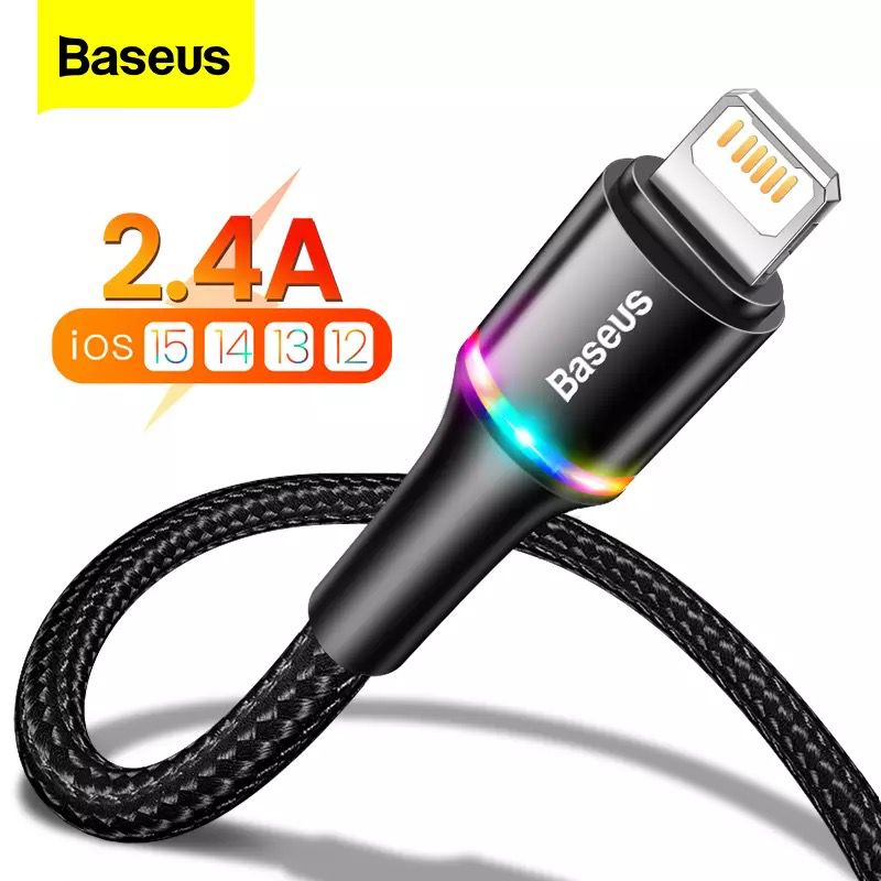 Original Brand LED Lighting USB Type C Cable Fast Charging Charger Data Cable For Samsung Xiaomi Redmi lPhone USB C Wire Cord
