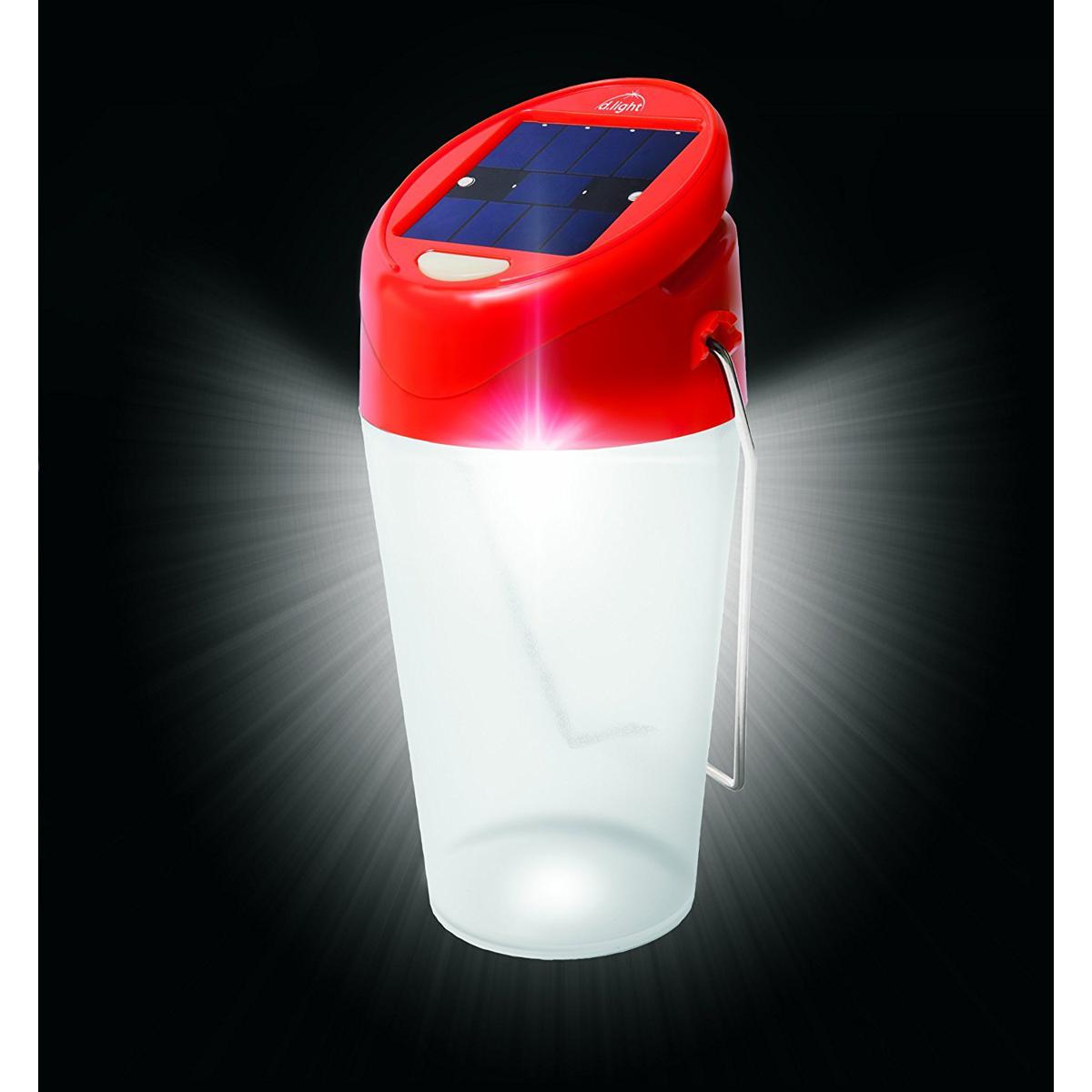 D.LIGHT S20 Solar Rechargeable Ultra Bright Rugged Water-Resistant LED Lantern Camping Light Fo Tent, Hiking, Climbing