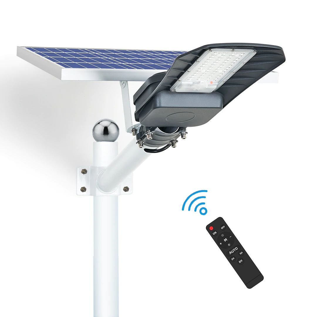 أضواء WERISE 200 واط خارجية تعمل بالطاقة الشمسية LED لمسار الشارع مع جهاز تحكم عن بعد لمواقف السيارات والحديقة والفناء
