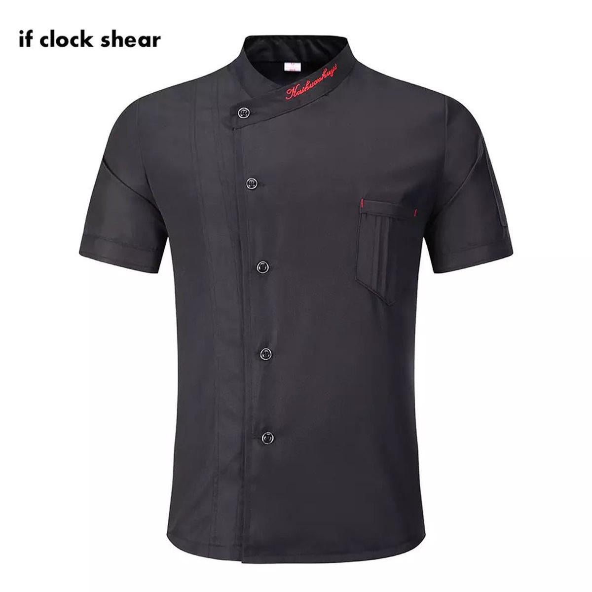 Chefe Jacket Hotel Chefe Uniform (XL) Short Sleeve Mesh Breathable Workwear Catering