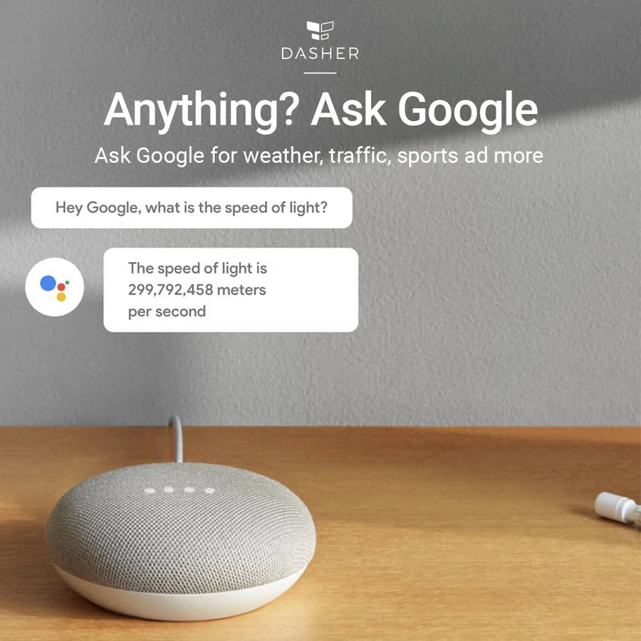 Google Nest Mini 2nd Generation Smart Speaker with Google Assistant Bluetooth Speaker with English and Muliti Language Compatibility for Use Anywhere