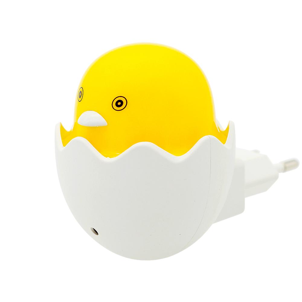 Cute Yellow Duck LED Night Light With EU Plug AC 220V for Home Bedroom Lamp Gift for Children