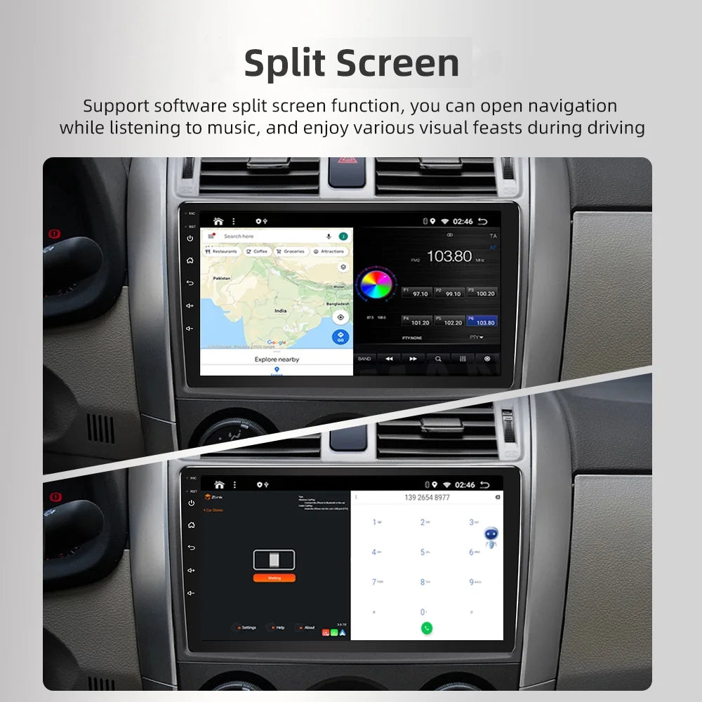 1G+16G 10.1 inch Single Din Android 11 Car Stereo Apple Carplay and Android Auto Touch Screen Car Radio WiFi GPS HiFi + AHD Backup Camera