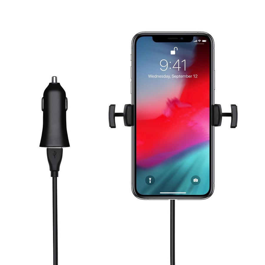 Mophie Car Charger Stream Qi Wireless Vent Mount Made for Apple, Samsung and Other Qi Enabled Smartphones - Black