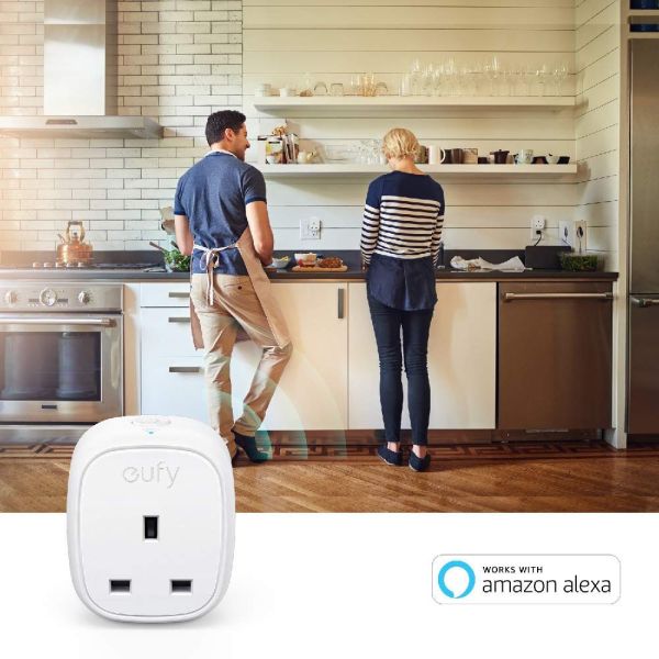 Eufy WiFi Smart Plug with Energy Monitoring, Compatible with Alexa and Google Home, No Hub Required, Control Your Devices from Anywhere 16A