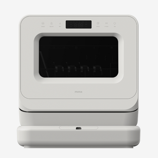 MINIX Mini Dishwasher PRO – No Installation & No Drilling, Compact Automatic Dishwashing Machine with Built-In Water Tank, Multiple Wash Programs, High-Temperature Cleaning, Drying Function, for Small Kitchens, Apartments, RVs, Dorms & Offices