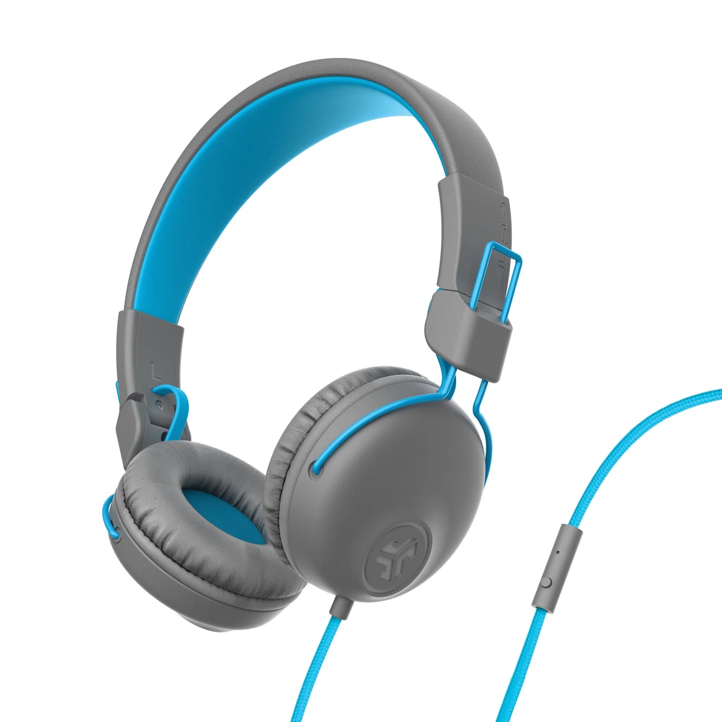 JLab Studio Wired On-Ear Headphones, Black, Tangle Free Cord, Ultra-Plush Faux Leather with Cloud Foam Cushions, 40mm Neodymium Drivers with C3 Sound