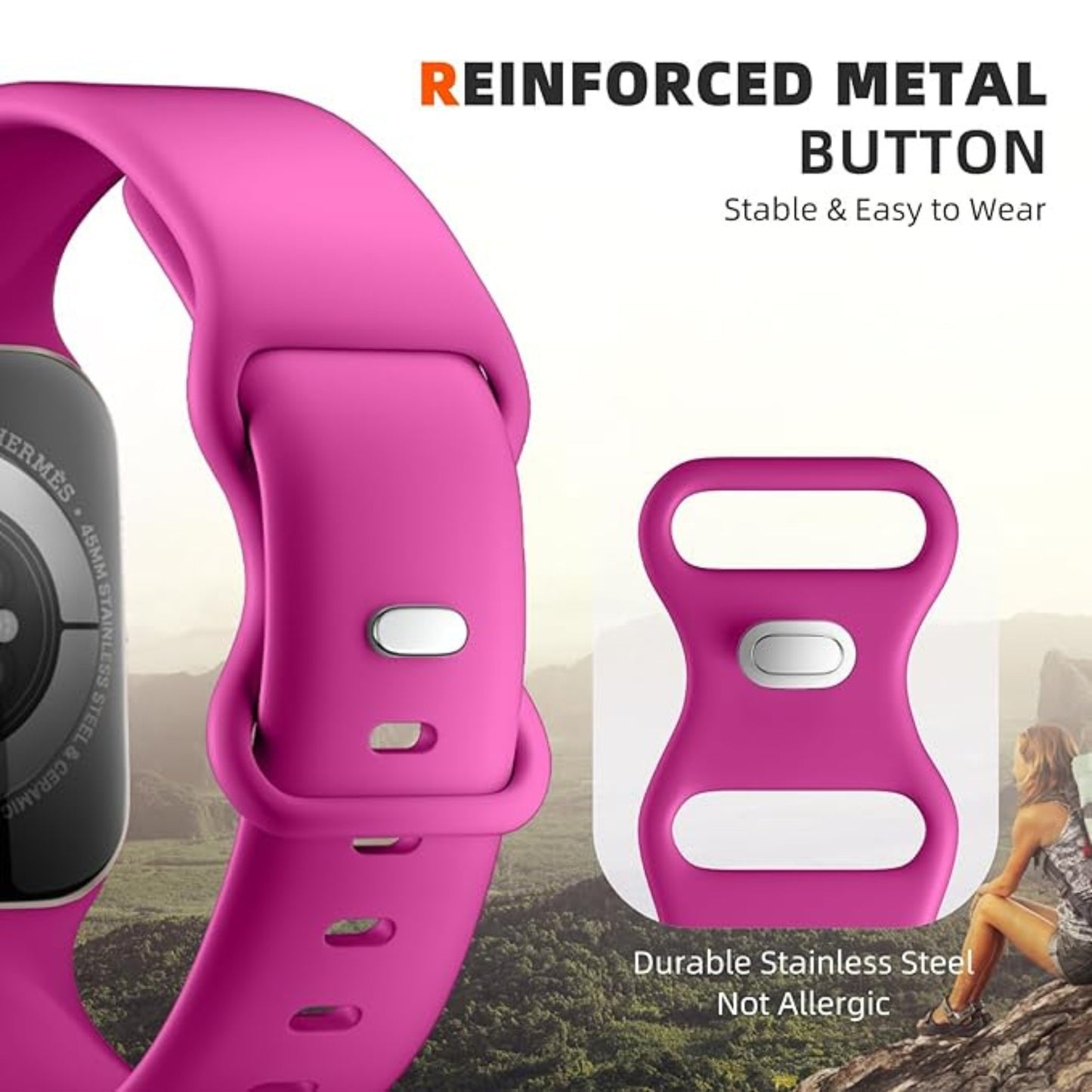 Maledan 5 Pack Soft Silicone Strap - Compatible with Apple Watch Band Series 11 10 9 8 7 6 5 4 3 SE Ultra 3 2 1 Men Women, Breathable Sport Strap for Apple Watch iWatch 49mm 46mm 45mm 44mm 42mm 41mm 40mm 38mm
