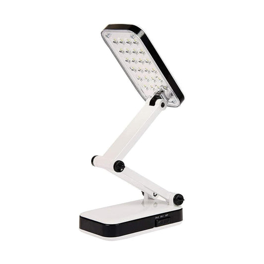 LED Rechargeable Desk Lamp DP-666 Portable Light Electric Charging Bulb Emergency Light For Home Office Study Table Lamp Desk Light Long Battery Life Upto 4 Hrs