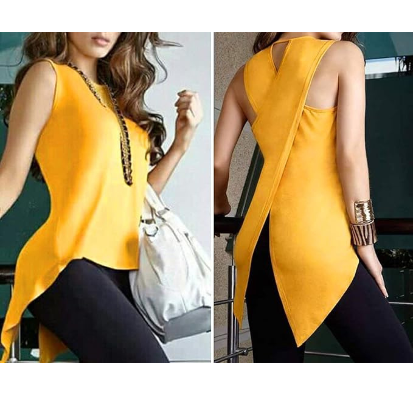 Women's Blouse Summer with Slit Collar Shirts Round Tops Sleeveless Tank Top Solid Color Tops Shirts