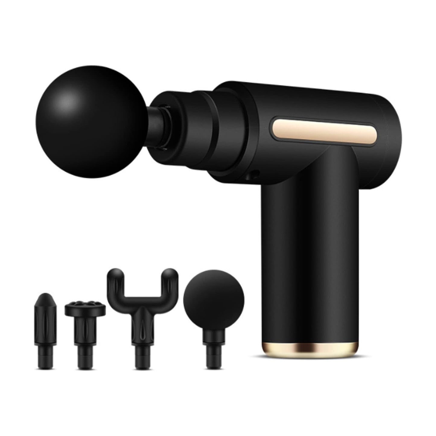 Handheld Muscle Massage Gun Deep Tissue Percussion Muscle Massager Gun Cordless Electric Massagers Neck Back with Massage Head for Workout Relaxation Sore Muscle and Stiffness,Black