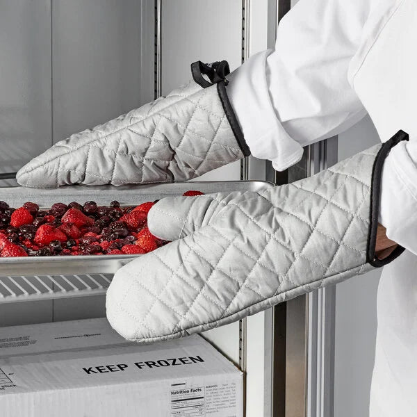 15" Silicone-Coated Oven / Freezer Mitts Temperature Protection