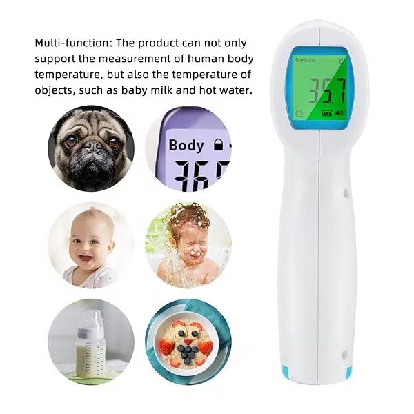 YHKY-2000 Digital Thermometer Infrared Baby Adult Forehead Non-contact Infant Kids Infrared Thermometer With LCD Backlight Massage