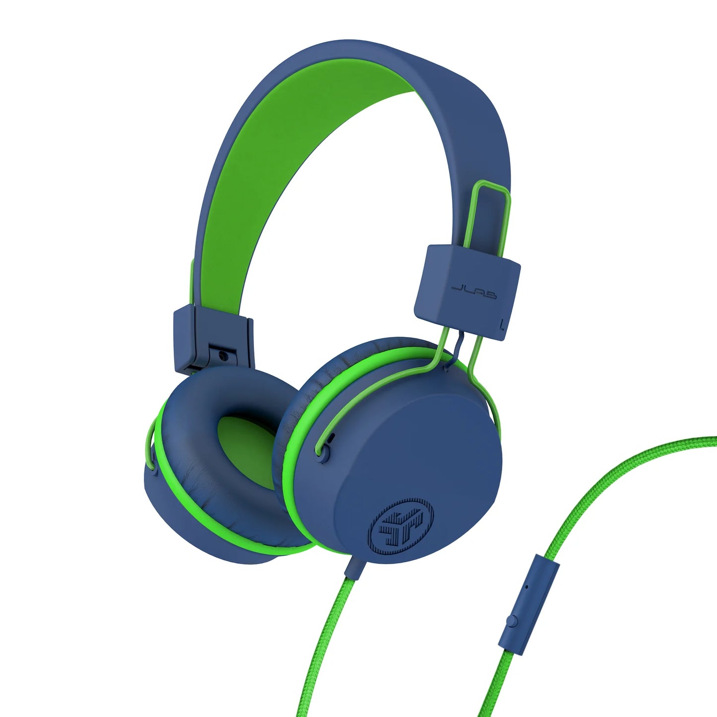 JLab JBuddies Studio On-Ear Kids Wired Headphones, Toddler Headphones, Kid Safe, Studio Volume Safe, Volume Limiter, Folding, Adjustable, Noise Isolation, with Mic