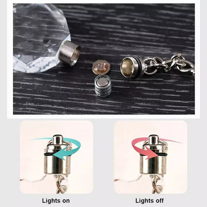Honda Car Logo Crystal Keychain Crystal Gift Decoration Crafts 6 Colours Auto Change