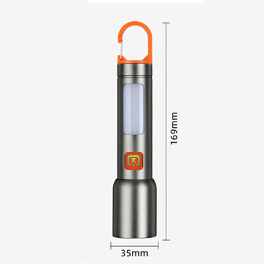 New High-Power Flashlight - 7 Mode Portable Troch , 300LM Super Bright, and Durable, a Great Outdoor Helper for the Whole Family