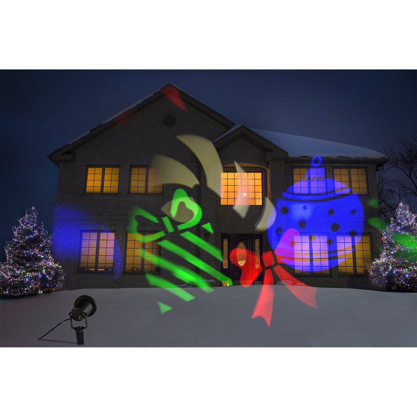 Starscape Lights Outdoor Projection Lights, Multicolored Shapes