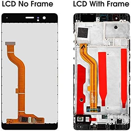 Screen Replacement 5.2'' LCD Fit for Huawei P9 LCD EVA-L09 L19 L29 LCD Display with Touch Screen Digitizer Assembly Replacment with Frame (Color : Gold No Frame)