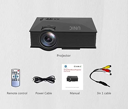 UNIC UC46 Portable 1080P 800x480 Resolution WiFi LED Projector