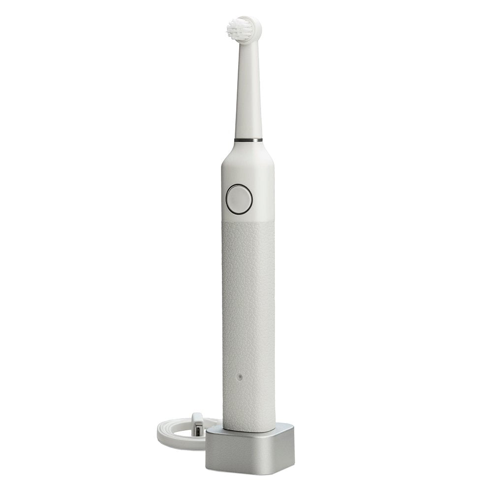 Bruzzoni Electric Toothbrush, White, Scandinavian Design Strong on Plaque Removal