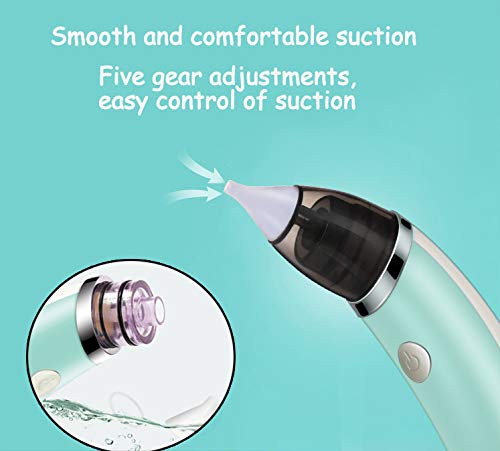 Wenture Electric Baby Nasal Aspirator - Safe Hygienic and Quick Battery Operated Nose Cleaner - Battery Powered, Automatic Booger Sucker for Infants for Newborn Infant Toddlers and Kids (for Babies)