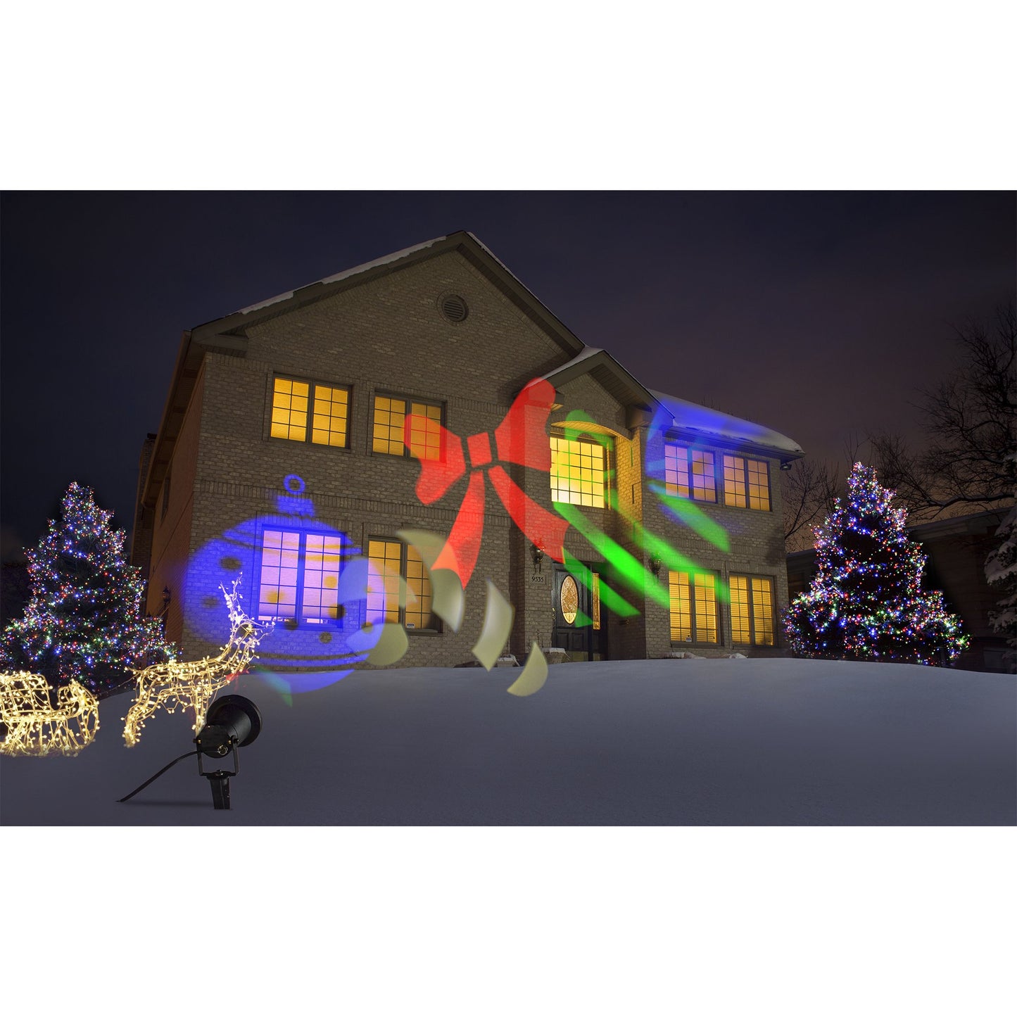 Starscape Lights Outdoor Projection Lights, Multicolored Shapes