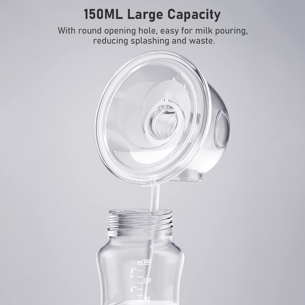 YD-1193 Hands Free Wearable Invisible Breast Pump Portable Painless Low Noise Electric Feeding Pump Modes Suction Levels with Large Display Screen