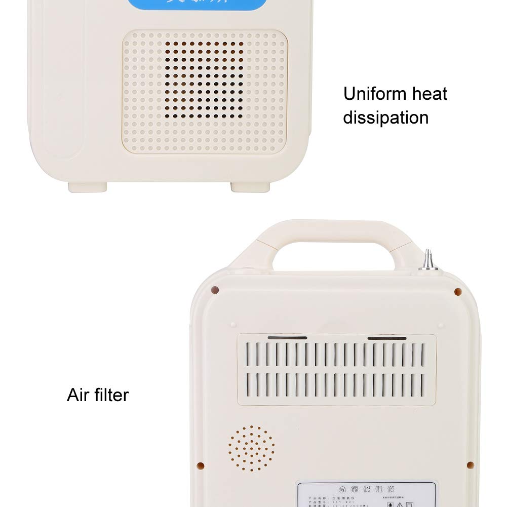 Oxygen Concentrator, 1L/min Household Oxygen Generator Machine, Portable Small Oxygen Generator for Home use Including atomizing Anion Purification Function Dual‑use for Home and car