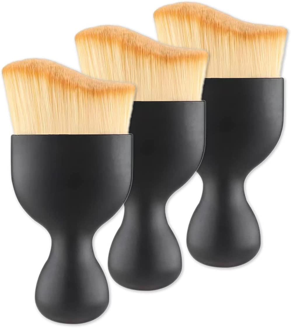 3Pcs Car Cleaning Brush Car Duster Car Nanofiber Brushes for Detailing Interior, Car Detailing Brush, Soft Bristles Cleaning Brush Dusting Tool for Dashboard,Keyboard,Air Conditioner,Gap,Window Railing