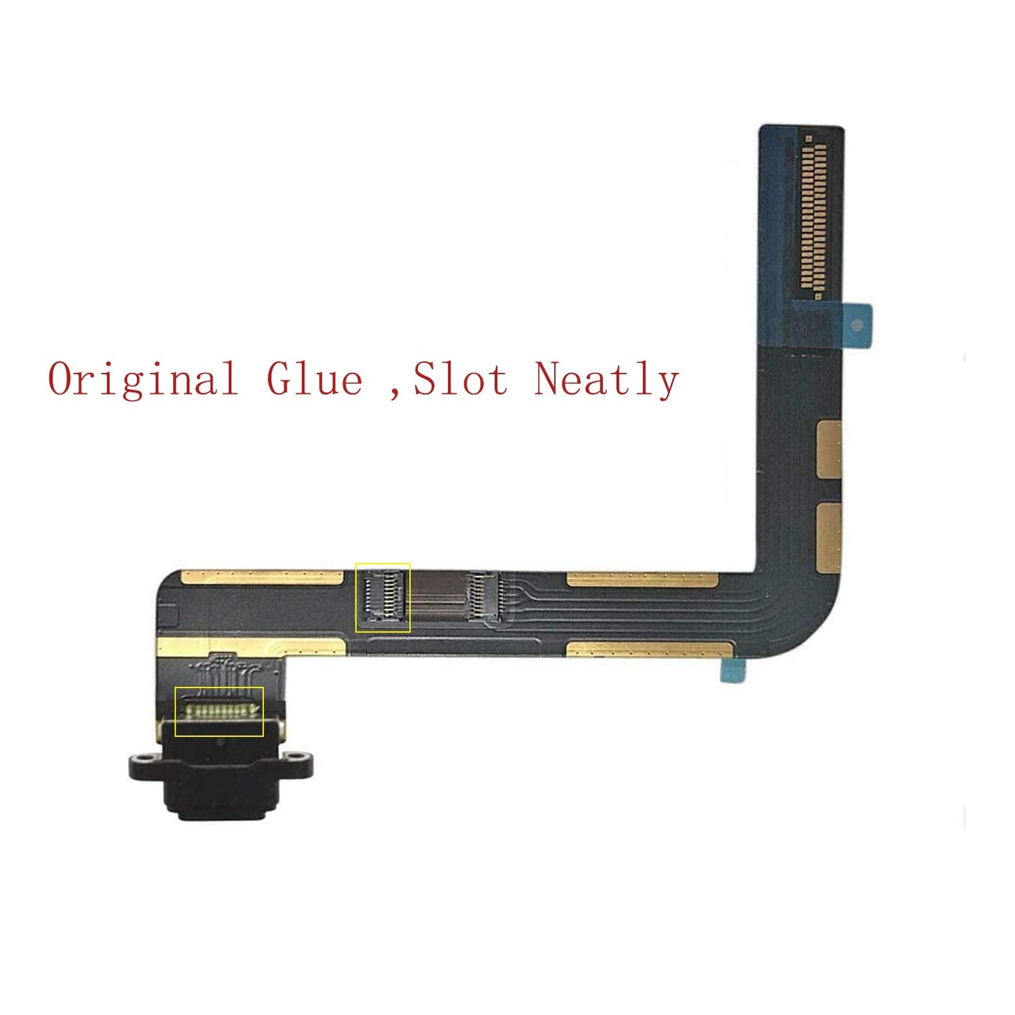 Dock Connector Replacement Compatible with iPad 9 9th Gen 2021 10.2" A2602 A2603 A2604 A2605 (Black) Charging Port Replacement Assembly Flex Cable