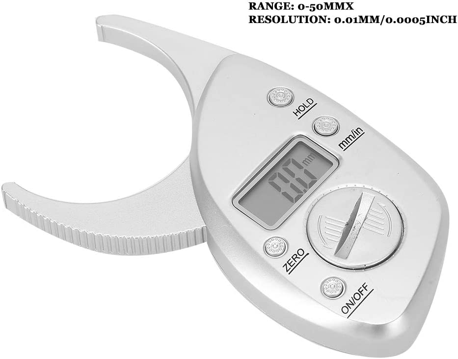 Body Fat Caliper Electronic Fat Caliper, Body Fat Measurement Device Bmi Calculator Fat Measure Device Digital Display High Accuracy Battery Powered Body Fat Measurement Caliper (no Batteries)