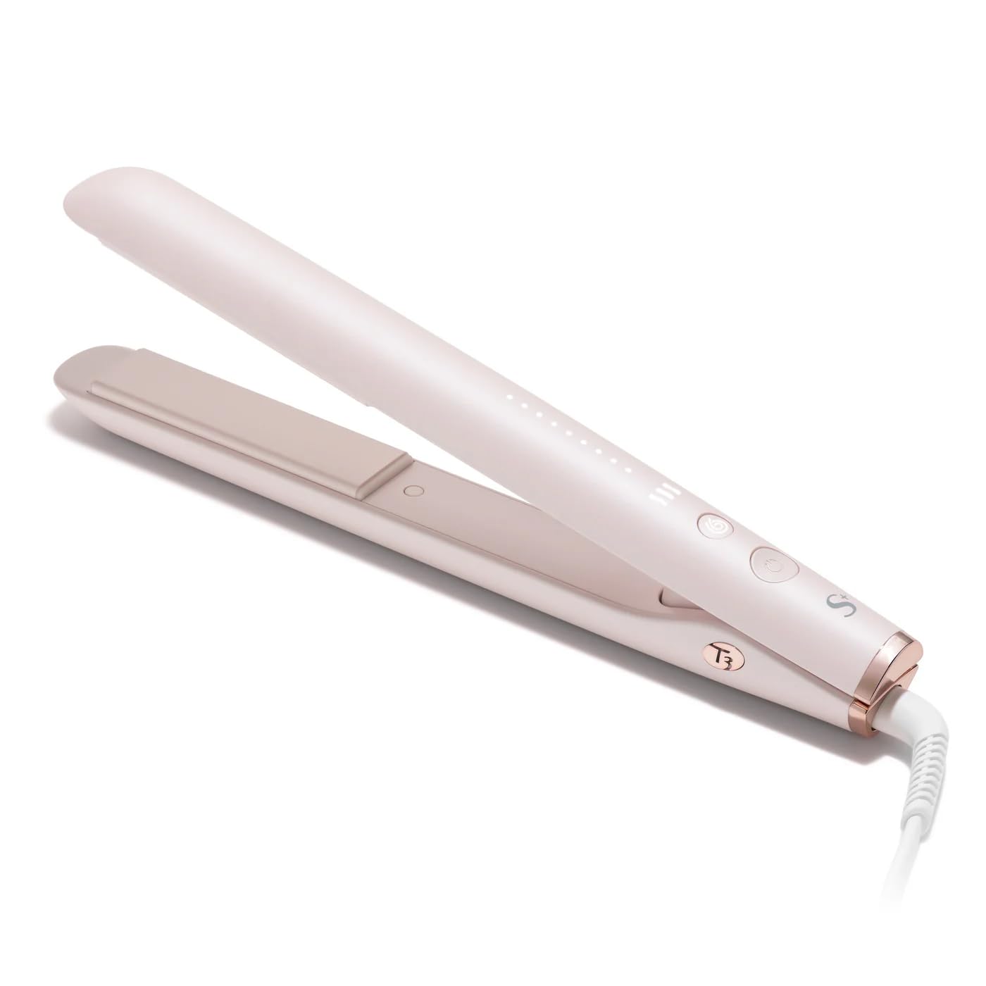 Like A New T3 SinglePass StyleMax Professional 1" Ceramic Flat Iron with Custom Heat Automation, 9 Heat Settings, Longer Ceramic Plates, for Straightening, Waving, Curling & Styling