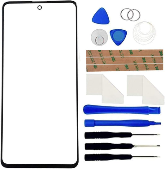 Front Screen Glass Outer Panel Lens Replacement +OCA Repair Tools Kit Compatible with Galaxy A51 A515 A515F A515U 6.5inch Black Adhesive