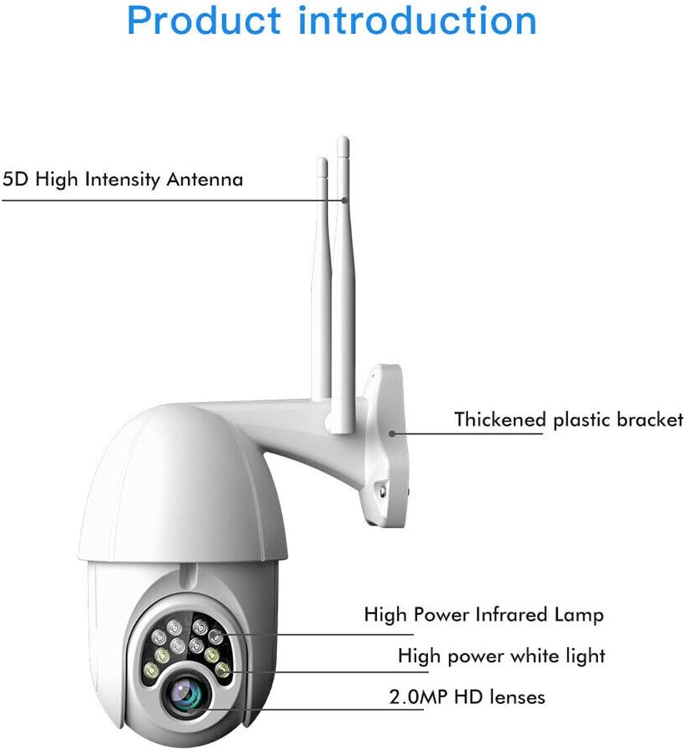 V380 WIFI Smart Camera Monitor 2.0MP Indoor Outdoor 1080p HD Full Color Speed Dome Camera CCTV