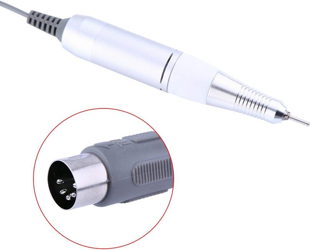 Nail Drill Handle Professional Metal Electric Art Nail Drill Handpiece Manicure Pedicure Machine Pen Replacement Handle Grinder Polish Tool Shank Hand Piece