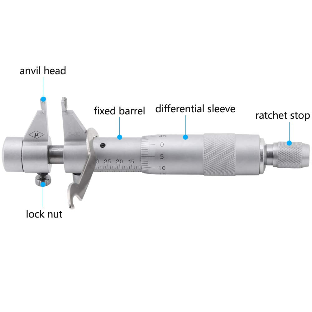 Like A New Inner Micrometer Hole Bore, Dial Gauge Inner Micrometer Inner Diameter Gauge 5-30 mm Range 0.01 mm Accuracy