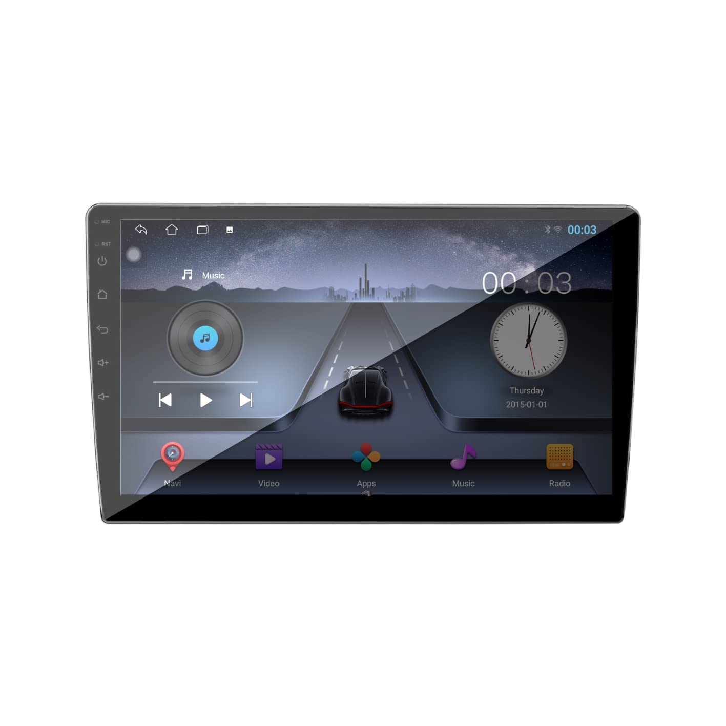 Like A New 9 Inch HD Android Double Din Stereo Player 10.1 Android Version Gorilla Glass IPS Display Car Stereo Touch Screen Flashing 2GB RAM 16GB ROM for All Cars