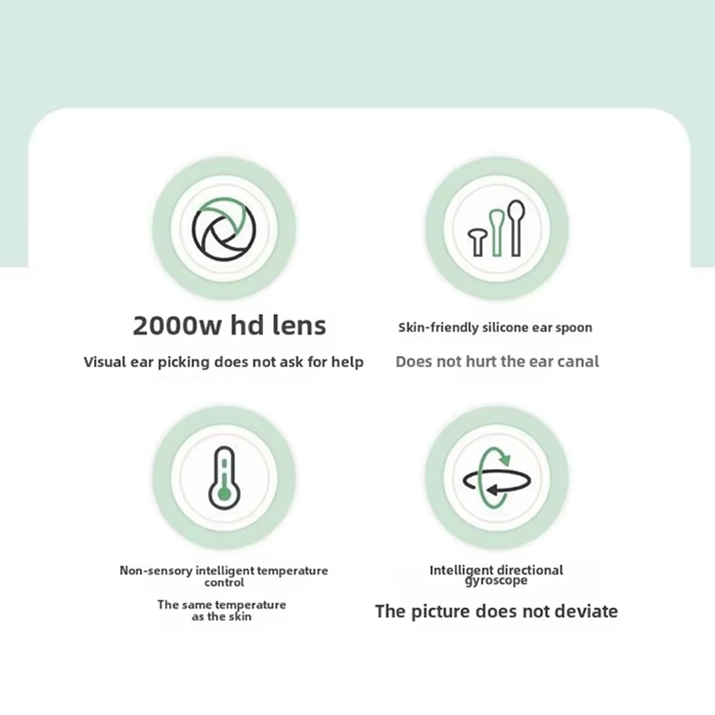 Ear wax cleaner tool kit with 1080P camera WIFI & LED Light Rechargeable portable Baby Children adults gift gadget for IOS & Android (multicolour)