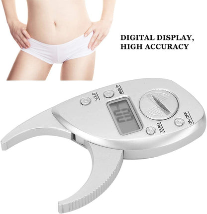 Body Fat Caliper Electronic Fat Caliper, Body Fat Measurement Device Bmi Calculator Fat Measure Device Digital Display High Accuracy Battery Powered Body Fat Measurement Caliper (no Batteries)