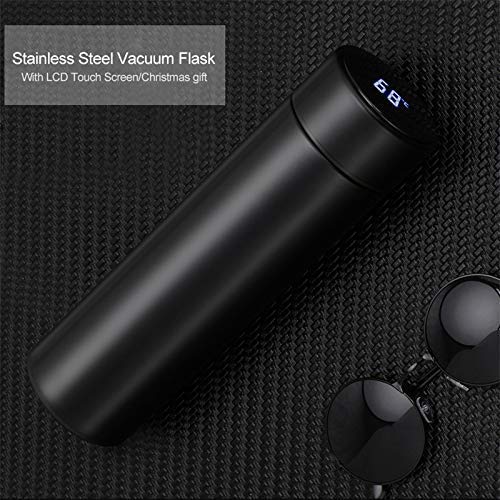 Smart LED Active Temperature Display Indicator Insulated Stainless Steel Hot & Cold Flask Bottle (500ml)