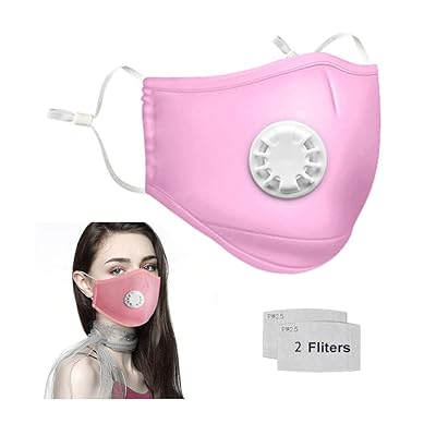 Reusable Washable Safety Dust Mask with 2 Filters for Outdoor Sports and Travel